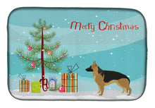 Load image into Gallery viewer, German Shepherd Christmas Tree Dish Drying Mat – Absorbent, Artistic Kitchen Essentials CK3540DDM