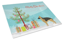 Load image into Gallery viewer, German Shepherd Christmas Tree Glass Cutting Boards – Durable, Decorative Kitchen Art Large CK3540LCB