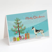 Load image into Gallery viewer, Great Dane Christmas Tree Greeting Cards -  Blank Note Cards – 8-Pack of Artist-Designed Cards with Envelopes