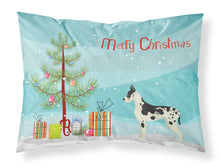 Load image into Gallery viewer, Great Dane Christmas Tree  Standard Pillowcase – Artistic Decorative Front, White Back CK3542PILLOWCASE
