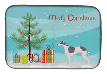 Load image into Gallery viewer, Greyhound Christmas Tree Dish Drying Mat – Absorbent, Artistic Kitchen Essentials CK3543DDM