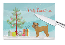 Load image into Gallery viewer, Brussels Griffon Christmas Tree Glass Cutting Boards – Durable, Decorative Kitchen Art Large CK3544LCB