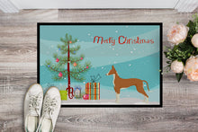 Load image into Gallery viewer, Ibizan Hound Christmas Tree Doormat - 18x27 Decorative Floor Mat – Indoor/Outdoor Rug with Artistic Flair CK3545MAT