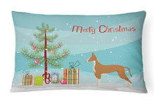 Load image into Gallery viewer, Ibizan Hound Christmas Tree Canvas Fabric Decorative Pillow CK3545PW1216