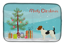 Load image into Gallery viewer, Jack Russell Terrier Christmas Tree Dish Drying Mat – Absorbent, Artistic Kitchen Essentials CK3547DDM