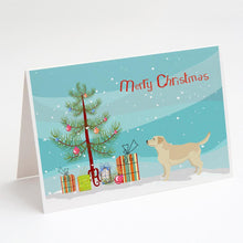 Load image into Gallery viewer, Labrador Retriever Christmas Tree Greeting Cards -  Blank Note Cards – 8-Pack of Artist-Designed Cards with Envelopes
