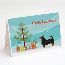 Load image into Gallery viewer, Lancashire Terrier Christmas Tree Greeting Cards -  Blank Note Cards – 8-Pack of Artist-Designed Cards with Envelopes