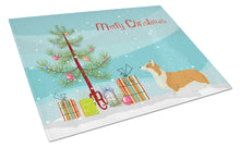 Load image into Gallery viewer, Pembroke Corgi Christmas Tree Glass Cutting Boards – Durable, Decorative Kitchen Art Large CK3554LCB