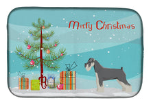 Load image into Gallery viewer, Schnauzer Christmas Tree Dish Drying Mat – Absorbent, Artistic Kitchen Essentials CK3559DDM