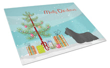 Load image into Gallery viewer, Skye Terrier Christmas Tree Glass Cutting Boards – Durable, Decorative Kitchen Art Large CK3564LCB