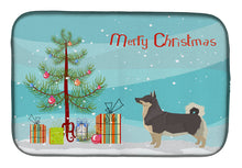 Load image into Gallery viewer, Swedish Vallhund Christmas Tree Dish Drying Mat – Absorbent, Artistic Kitchen Essentials CK3566DDM