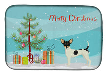 Load image into Gallery viewer, Toy Fox Terrier Christmas Tree Dish Drying Mat – Absorbent, Artistic Kitchen Essentials CK3567DDM