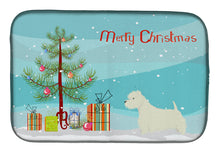 Load image into Gallery viewer, Westie Christmas Tree Dish Drying Mat – Absorbent, Artistic Kitchen Essentials CK3569DDM