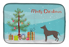 Load image into Gallery viewer, Mexican Hairless Dog Xolo Christmas Tree Dish Drying Mat – Absorbent, Artistic Kitchen Essentials CK3570DDM