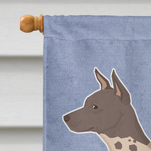 Load image into Gallery viewer, American Hairless Terrier Welcome Flag Canvas House Size CK3573CHF