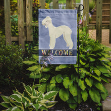 Load image into Gallery viewer, Bedlington Terrier Welcome Garden Flag - Outdoor Decorative Yard Flag CK3579GF