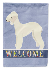 Load image into Gallery viewer, Bedlington Terrier Welcome Garden Flag - Outdoor Decorative Yard Flag CK3579GF