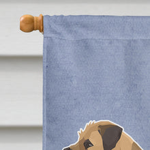 Load image into Gallery viewer, Border Terrier Welcome Flag Canvas House Size CK3582CHF