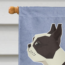 Load image into Gallery viewer, Boston Terrier Welcome Flag Canvas House Size CK3584CHF