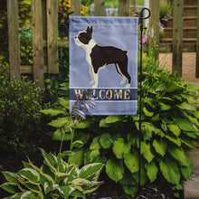 Load image into Gallery viewer, Boston Terrier Welcome Garden Flag - Outdoor Decorative Yard Flag CK3584GF