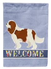 Load image into Gallery viewer, Cavalier Spaniel Welcome Flag Canvas House Size CK3588CHF