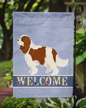 Load image into Gallery viewer, Cavalier Spaniel Welcome Garden Flag - Outdoor Decorative Yard Flag CK3588GF