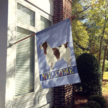 Load image into Gallery viewer, English Springer Spaniel Welcome Flag Canvas House Size CK3596CHF