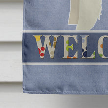 Load image into Gallery viewer, Fox Terrier Welcome Flag Canvas House Size CK3597CHF