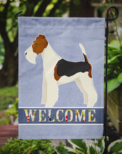 Load image into Gallery viewer, Fox Terrier Welcome Garden Flag - Outdoor Decorative Yard Flag CK3597GF