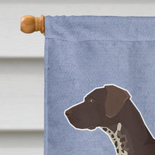 Load image into Gallery viewer, German Shorthaired Pointer Welcome Flag Canvas House Size CK3600CHF