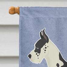 Load image into Gallery viewer, Great Dane Welcome Flag Canvas House Size CK3601CHF