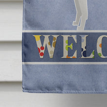 Load image into Gallery viewer, Greyhound Welcome Flag Canvas House Size CK3602CHF