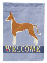 Load image into Gallery viewer, Ibizan Hound Welcome Flag Canvas House Size CK3604CHF