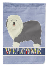 Load image into Gallery viewer, Old English Sheepdog Welcome Garden Flag - Outdoor Decorative Yard Flag CK3611GF