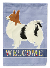 Load image into Gallery viewer, Papillon Welcome Flag Canvas House Size CK3612CHF