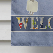 Load image into Gallery viewer, Poodle Welcome Flag Canvas House Size CK3615CHF