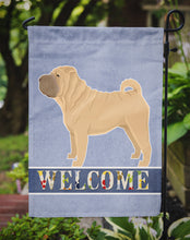 Load image into Gallery viewer, Shar Pei Welcome Garden Flag - Outdoor Decorative Yard Flag CK3621GF