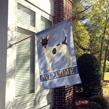 Load image into Gallery viewer, Toy Fox Terrier Welcome Flag Canvas House Size CK3626CHF