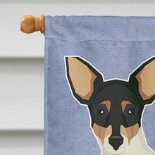 Load image into Gallery viewer, Toy Fox Terrier Welcome Flag Canvas House Size CK3626CHF