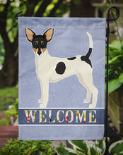 Load image into Gallery viewer, Toy Fox Terrier Welcome Garden Flag - Outdoor Decorative Yard Flag CK3626GF