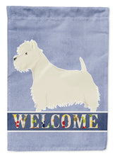 Load image into Gallery viewer, Westie Welcome Flag Canvas House Size CK3628CHF