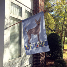 Load image into Gallery viewer, Abyssinian or African Hairless Dog Welcome Flag Canvas House Size CK3630CHF