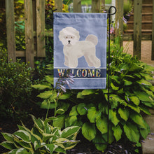Load image into Gallery viewer, Bichon Fris? Welcome Garden Flag - Outdoor Decorative Yard Flag CK3637GF
