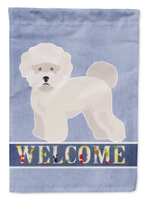 Load image into Gallery viewer, Bichon Fris? Welcome Garden Flag - Outdoor Decorative Yard Flag CK3637GF