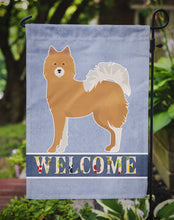 Load image into Gallery viewer, Brown &amp; White Elo dog Welcome Garden Flag - Outdoor Decorative Yard Flag CK3643GF