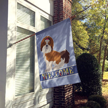 Load image into Gallery viewer, Imperial Shih Tzu Welcome Flag Canvas House Size CK3651CHF