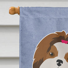 Load image into Gallery viewer, Imperial Shih Tzu Welcome Flag Canvas House Size CK3651CHF