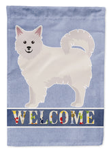Load image into Gallery viewer, Italian Spitz Welcome Garden Flag - Outdoor Decorative Yard Flag CK3653GF