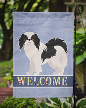 Load image into Gallery viewer, Japanese Chin Welcome Garden Flag - Outdoor Decorative Yard Flag CK3654GF