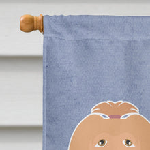 Load image into Gallery viewer, Tan Lhasa Apso Welcome Flag Canvas House Size CK3660CHF